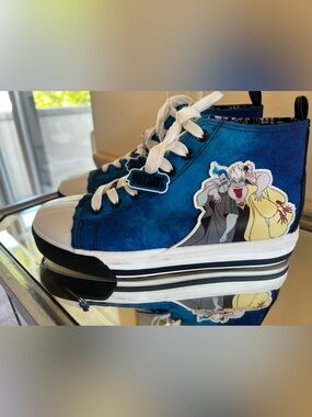Disney Villains Blue Canvas Sneakers